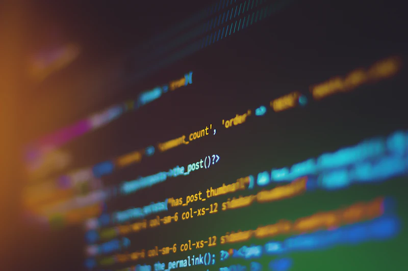 Developer at workstation