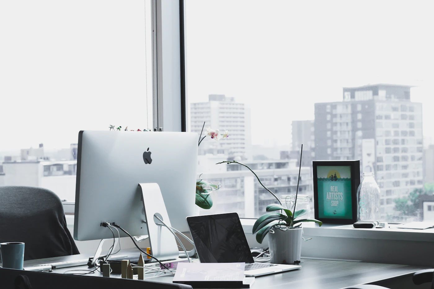 Calm modern office space