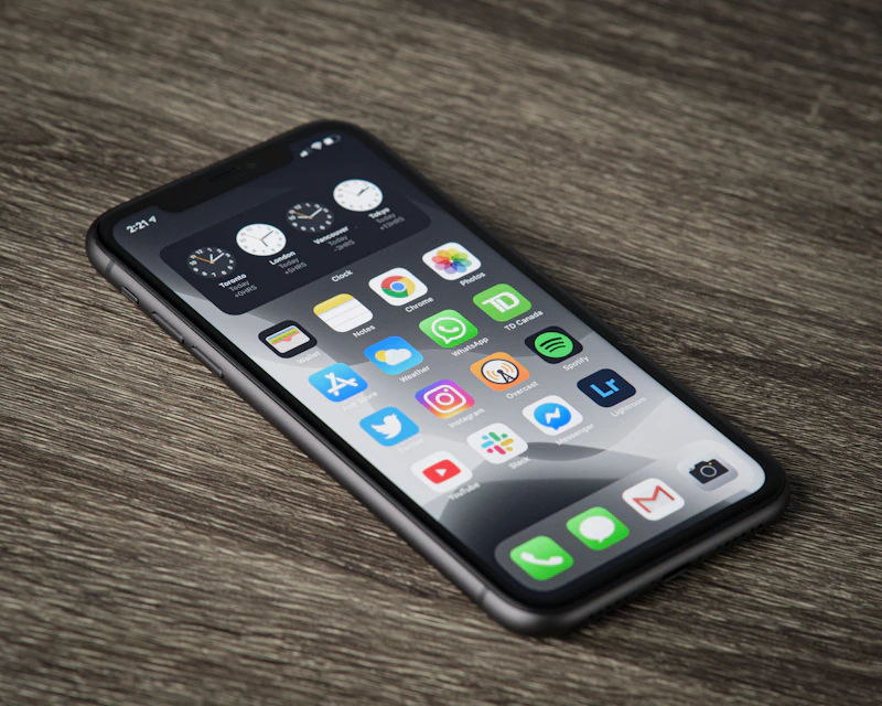 Person using phone authentication